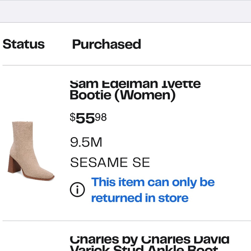 Sam Edelman boot - Picture 3 of 3